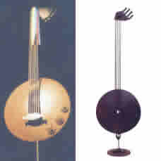 III Festival de Música do Mercosul - Sucata rural, ferro mecânico e solda elétrica - A 140x49x29 cm - B 156x50x25 cm